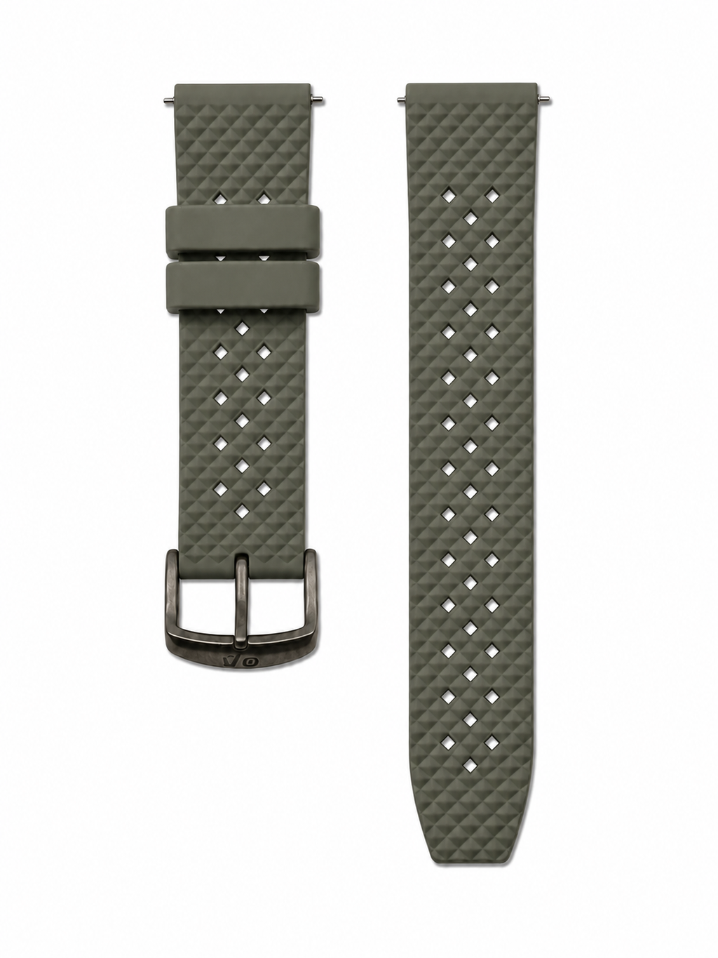 Bracelet Rubber Vert profond 22 mm