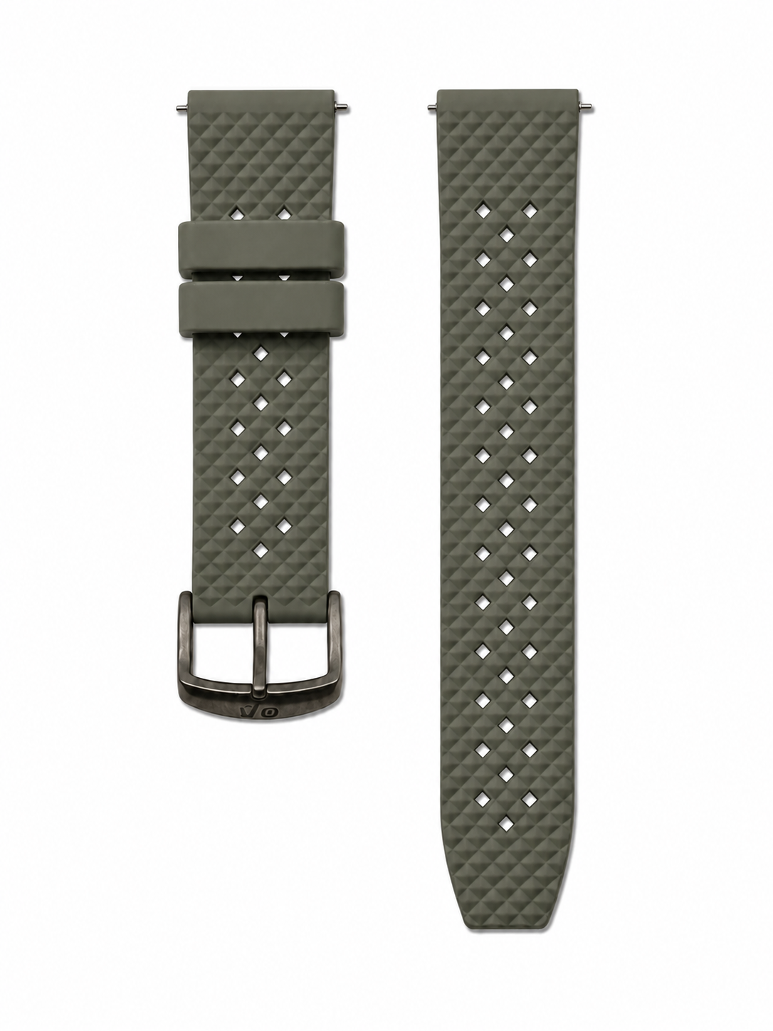 Bracelet Rubber Vert profond 22 mm