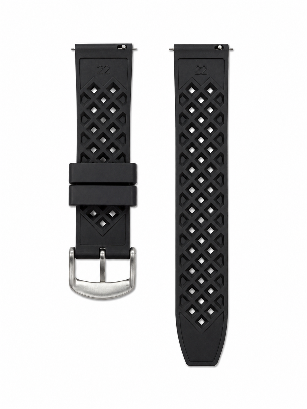 Bracelet Rubber Noir 22 mm