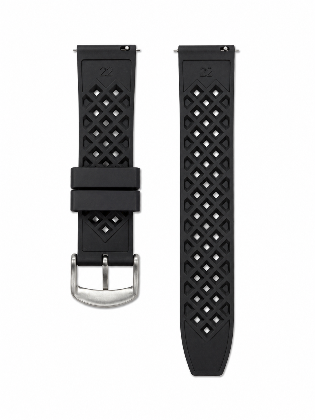 Bracelet Rubber Noir 22 mm