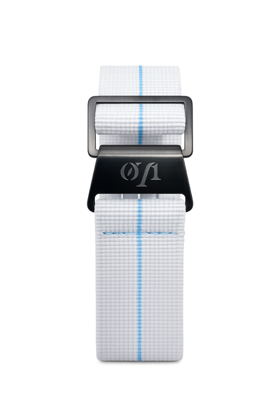 Bracelet Marna Blanc ligne bleue glacier 22 mm